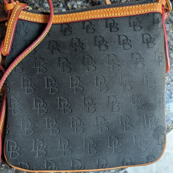Dooney & Bourke Black and Brown Crossbody Bag - Picture 3 of 5